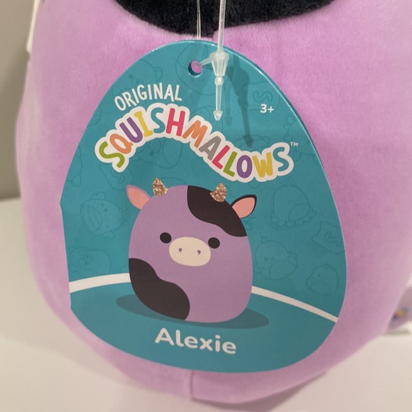 Squishmallow Alexie the Cow 8” Gold Horns NWT - Picture 4 of 4